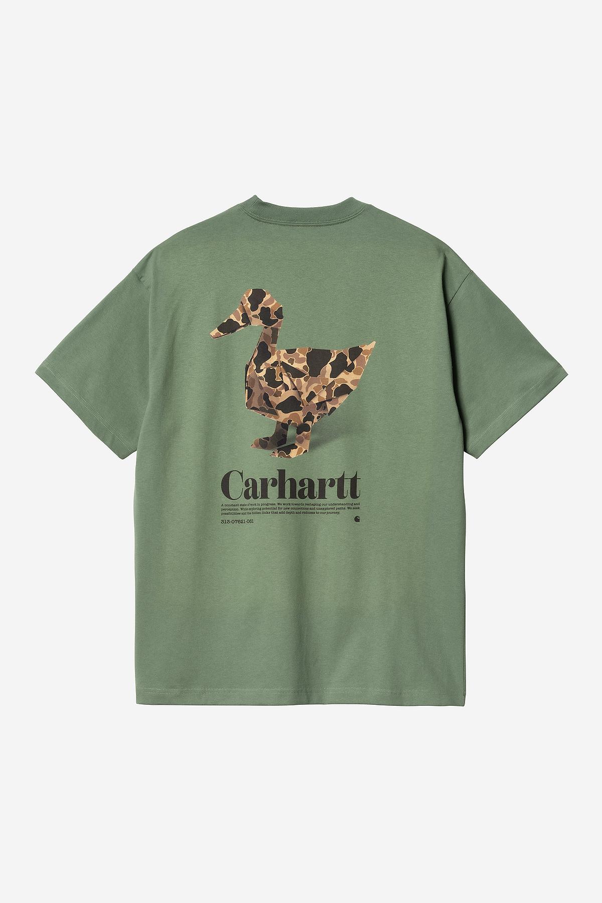 Carhartt Wip Fold Duck T-shirt Verde Uomo - 2