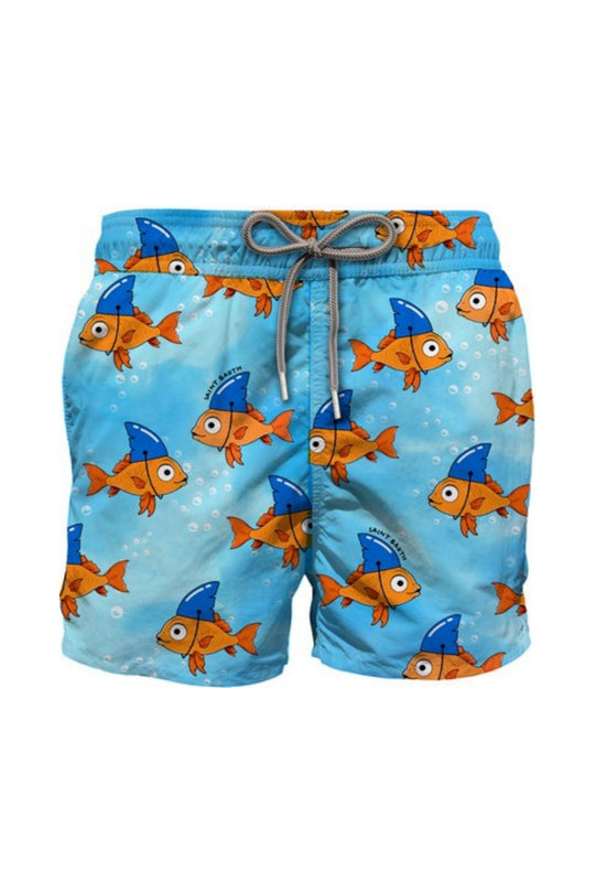 Mc2 Saint Barth Printed Boy Swim Short Bambino