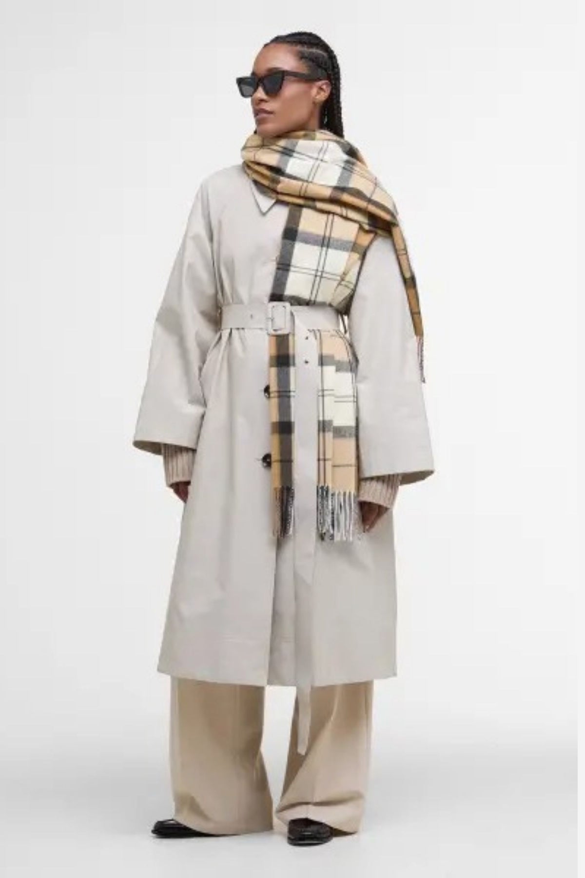 Barbour Stanway Tartan Wrap Donna - 2