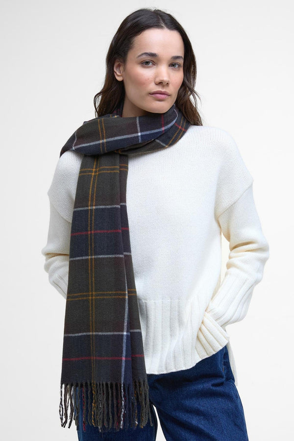 Barbour Stanway Tartan Wrap Donna - 1