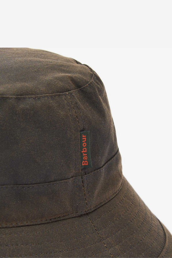 Barbour Wax Bucket Hat Verde Uomo - 2