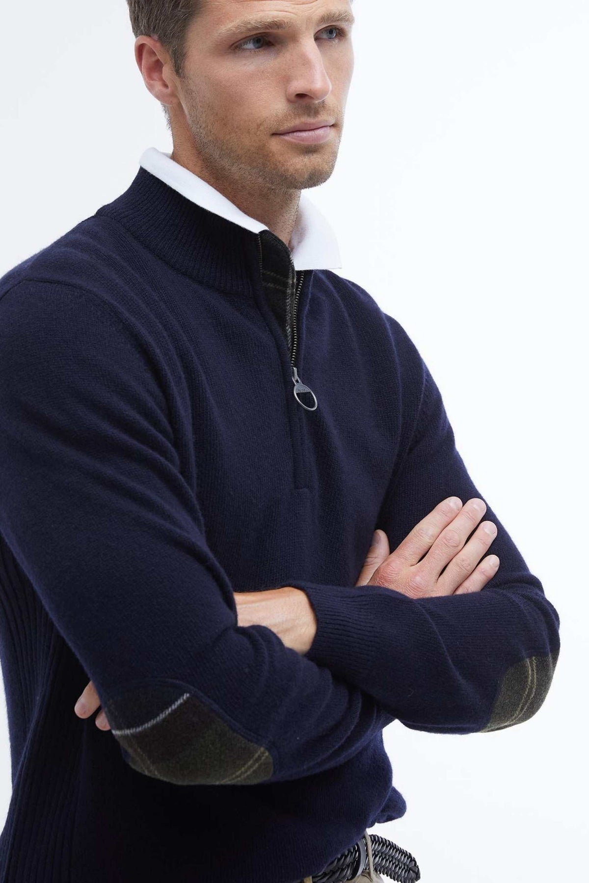 Barbour Holden Half Zip Blu Uomo - 1