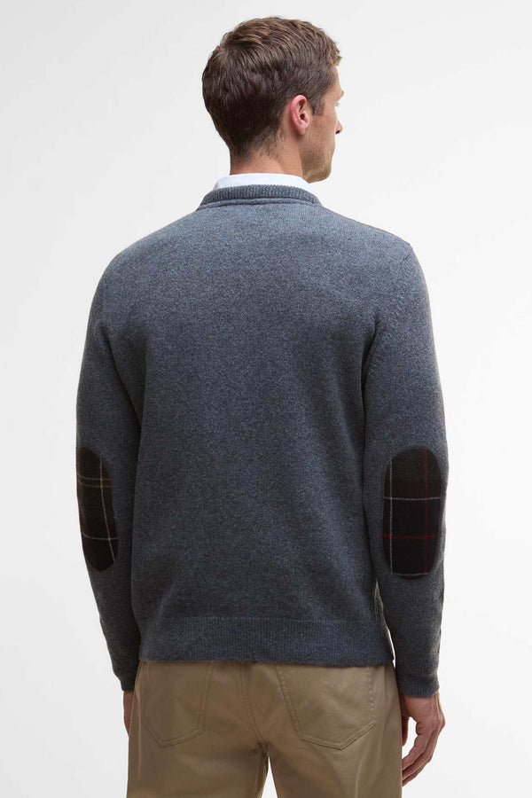 Barbour Holden Crew Neck Sweater Grigio Uomo - 4