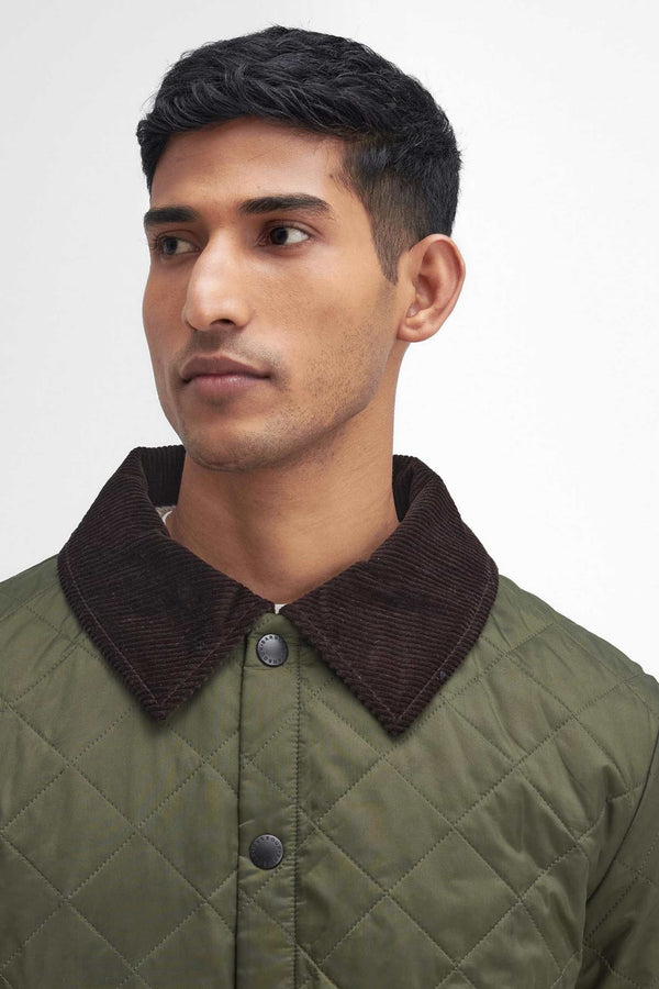 Barbour Heritage Liddesdale Quilt Verde Uomo - 3