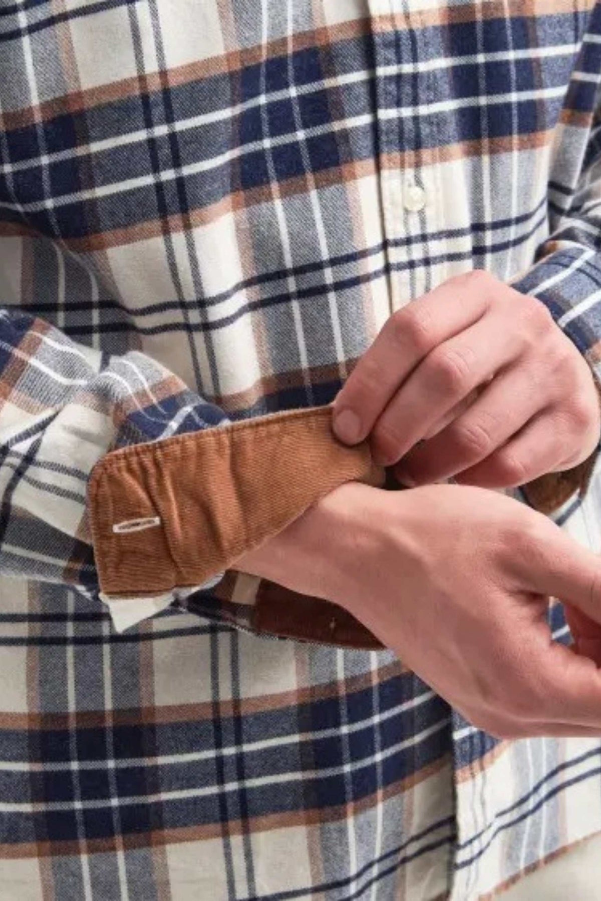 Barbour Portdown Tailored Shirt Beige Uomo - 4