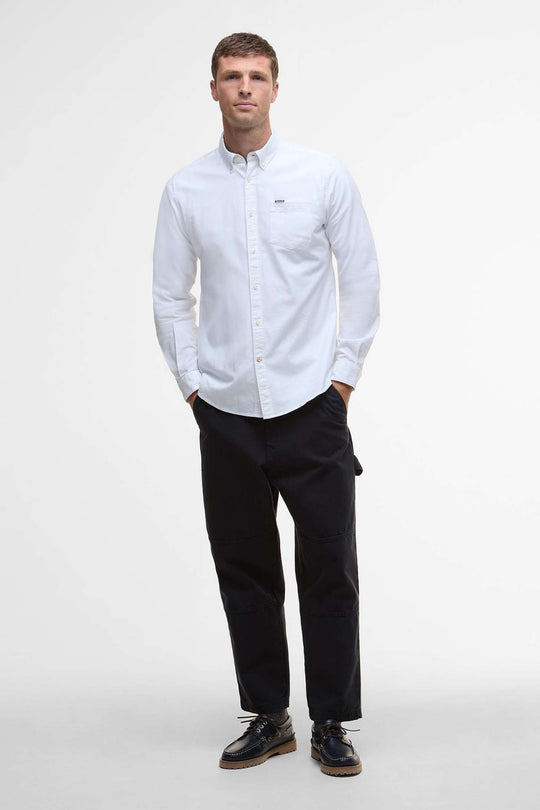 Barbour Marsden Tailored Oxford Shirt Bianco Uomo