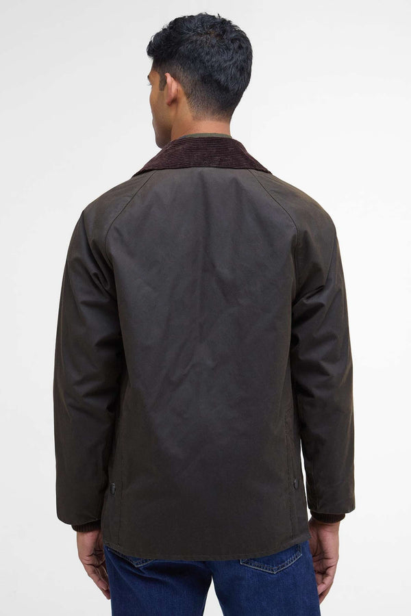 Barbour Classic Bedale Wax Verde Uomo - 4