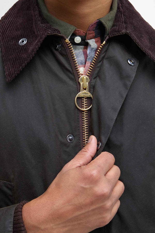 Barbour Classic Bedale Wax Verde Uomo - 5