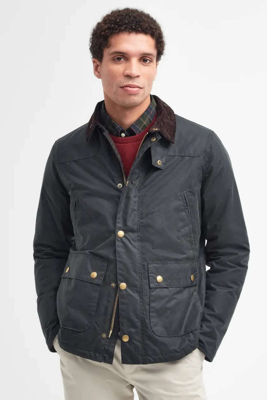 Barbour Reelin Wax Verde Uomo