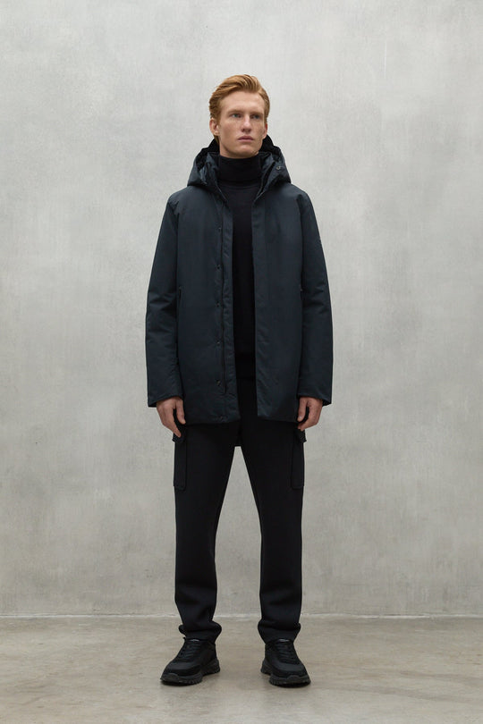 Ecoalf Cappotto Tess. Tecnico 3/4 Nero Uomo