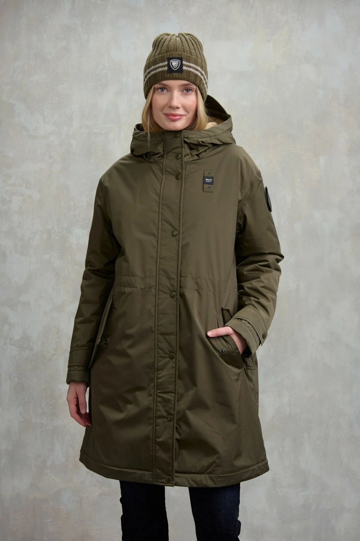 Blauer Piumino Cappuccio Marmotta Donna - 1
