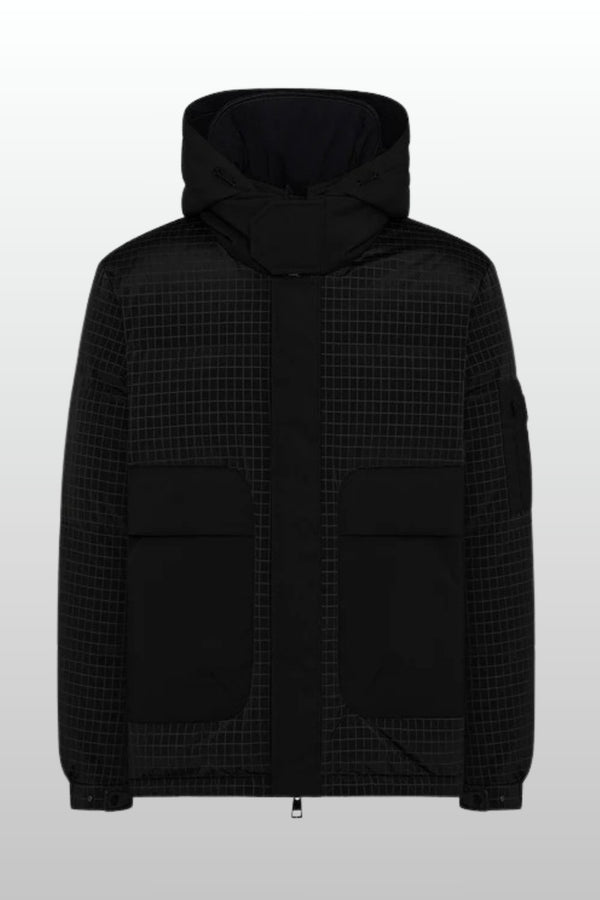 Duno Piumino Corto Collo In Piedi Nero Uomo - 1