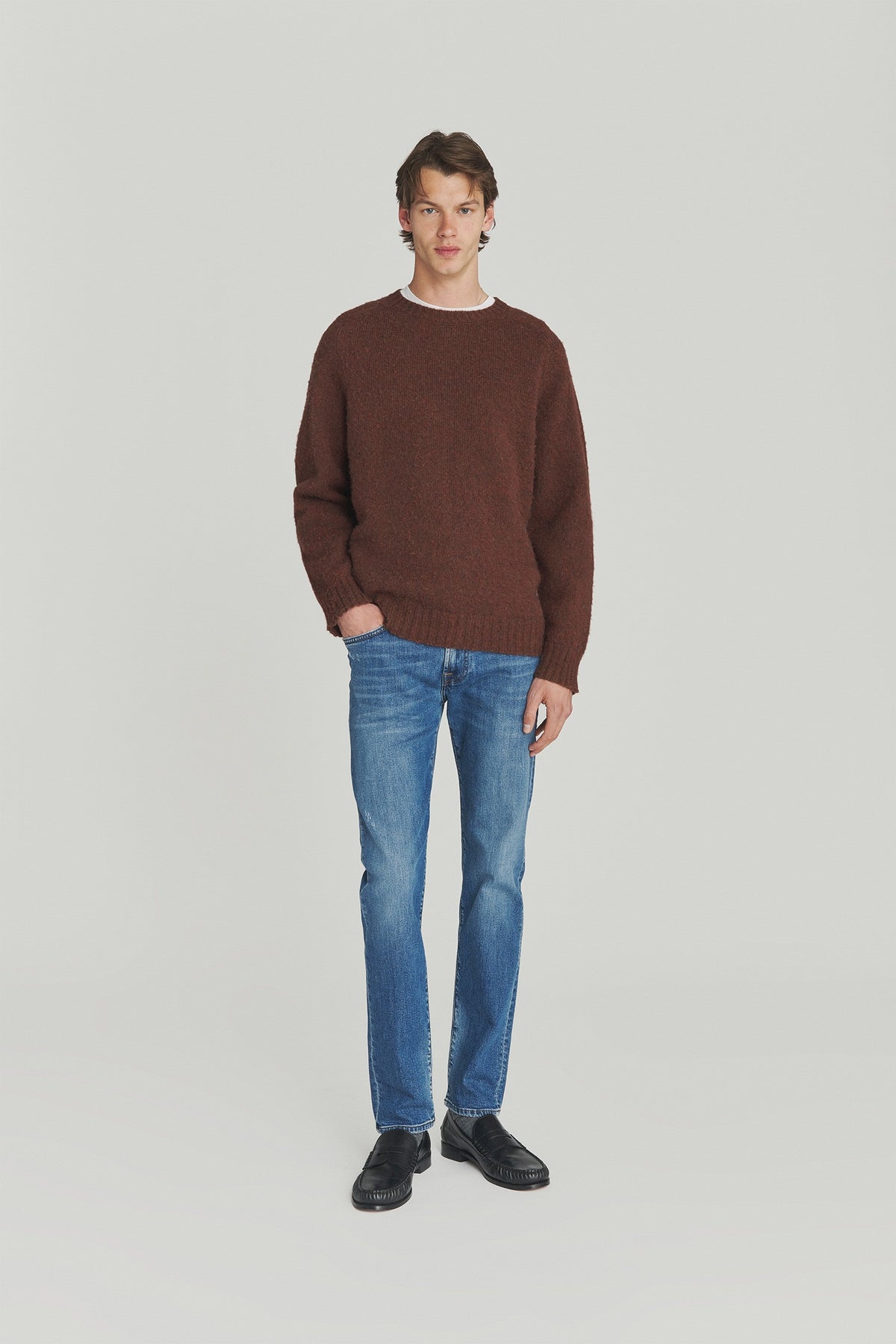 Roy Roger's Pull Girocolloshetland Brushed Uomo - 4