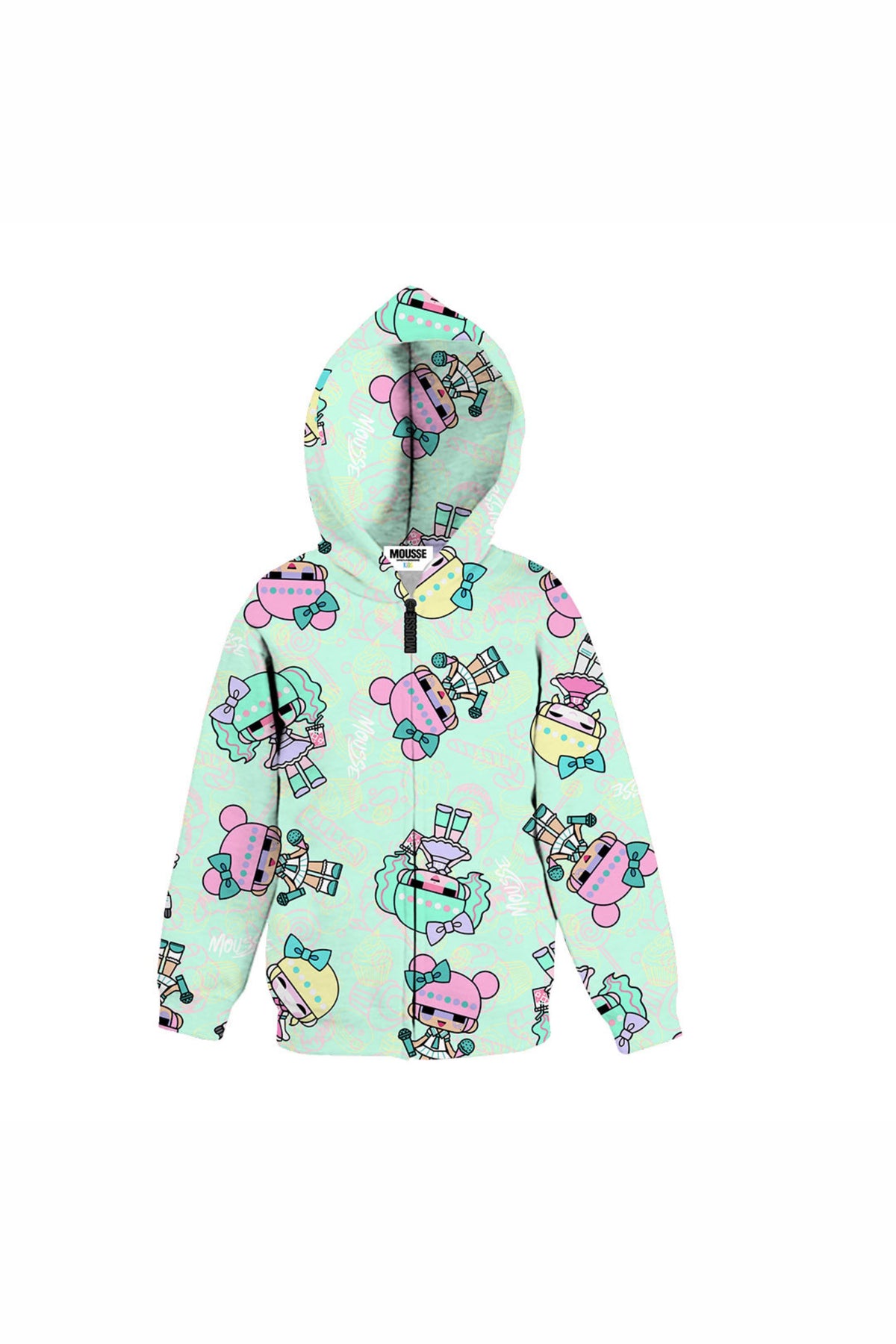 Mousse Felpa Con Zip "doll" Bambina - 1