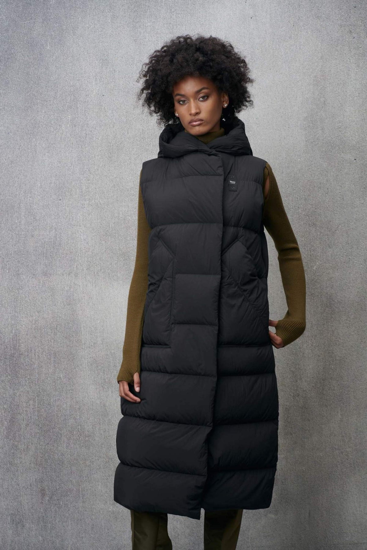 Blauer Piumino Lungo Smanicato Donna - 1