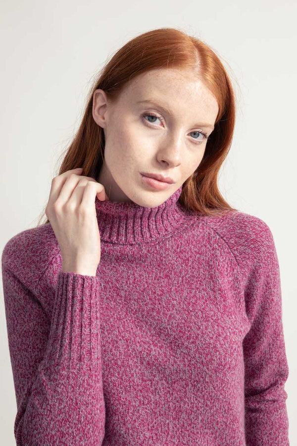 Rifo' Maglia Cashmere Rigenerato Rosa Donna - 2