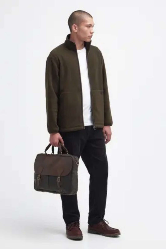 Barbour Wax Leather Briefcase Bags Verde Donna