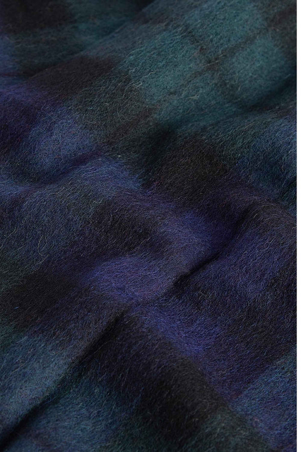 Barbour New Chech Tartan Scarf Nero Uomo - 2