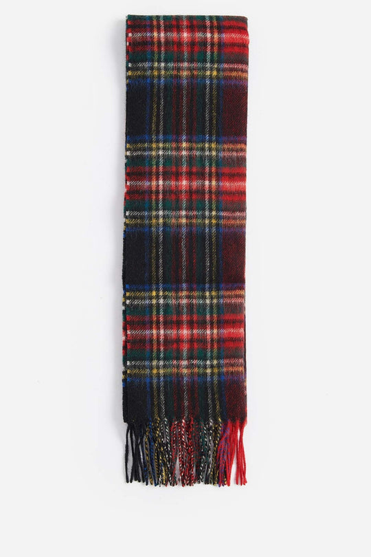 Barbour New Chech Tartan Scarf Nero Uomo