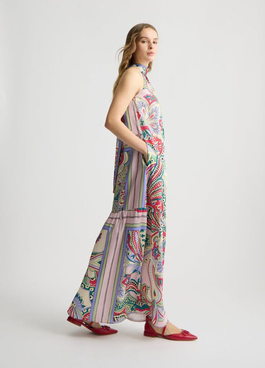 Liu Jo Abito Lungo Con Fiocco Verde Donna