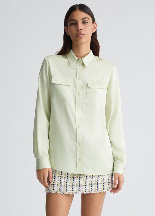 Liu Jo Camicia Con Taschini Verde Donna