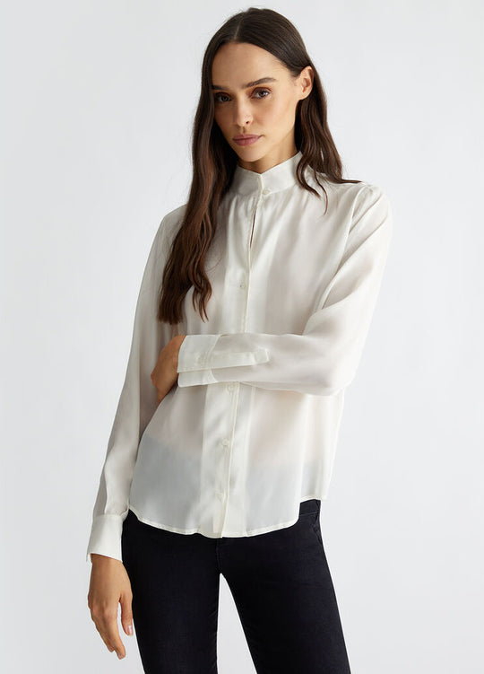 Liu Jo Camicia Viscosa Seta Bianco Donna