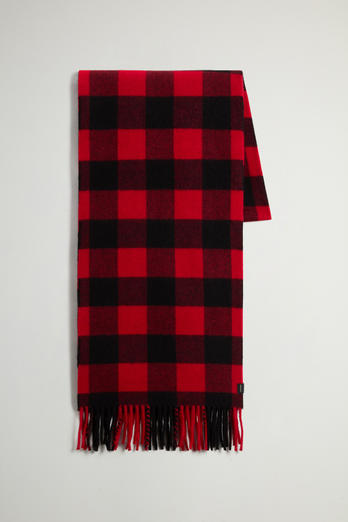 Woolrich Wool Buffalo Check Scarf Uomo - 3