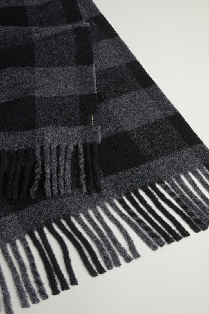 Woolrich Wool Buffalo Check Scarf Uomo - 2