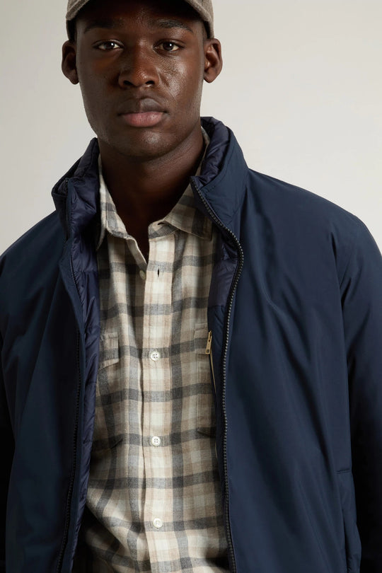 Woolrich Cloud Lewis Bomber Blu Uomo