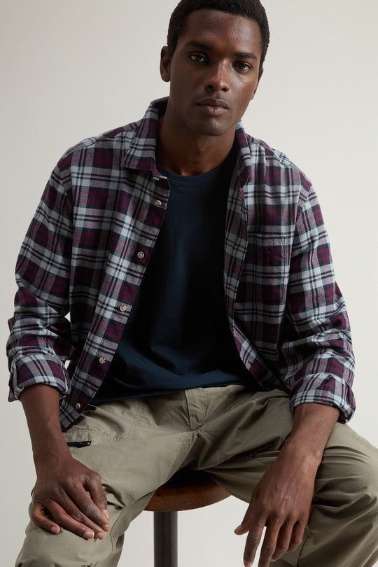 Woolrich Light Flanel Check Shirt Uomo