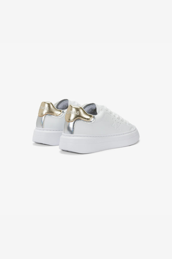 Sun 68 Sneakers Grace Leather Bianco Bambina - 3