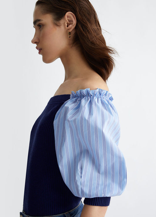 Liu Jo Pull M.i Manica Tessuto Donna