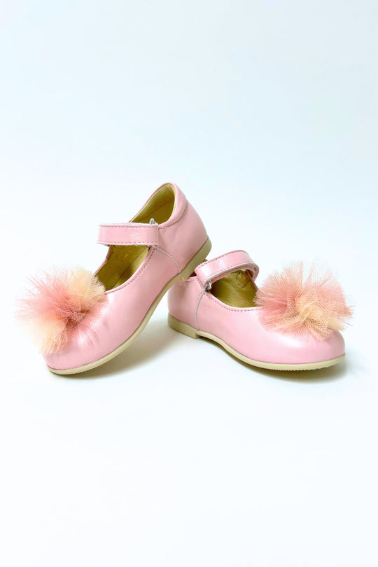 Naturino Ballerina Rieka With Pink Pom For Girl