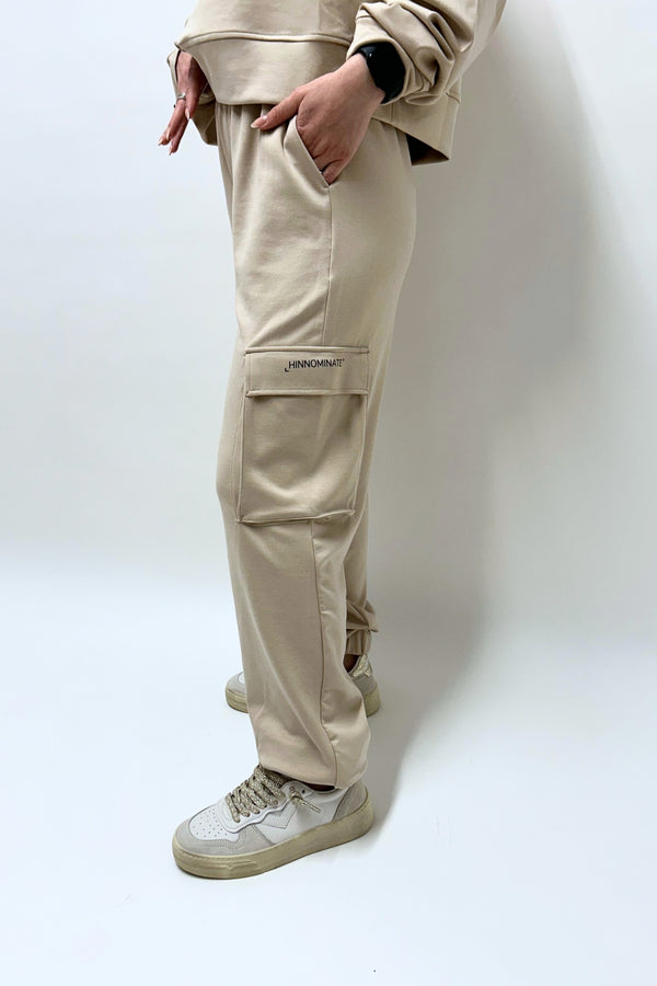 Hinnominate Pant Comfort Tasconi Modal Beige Donna - 1