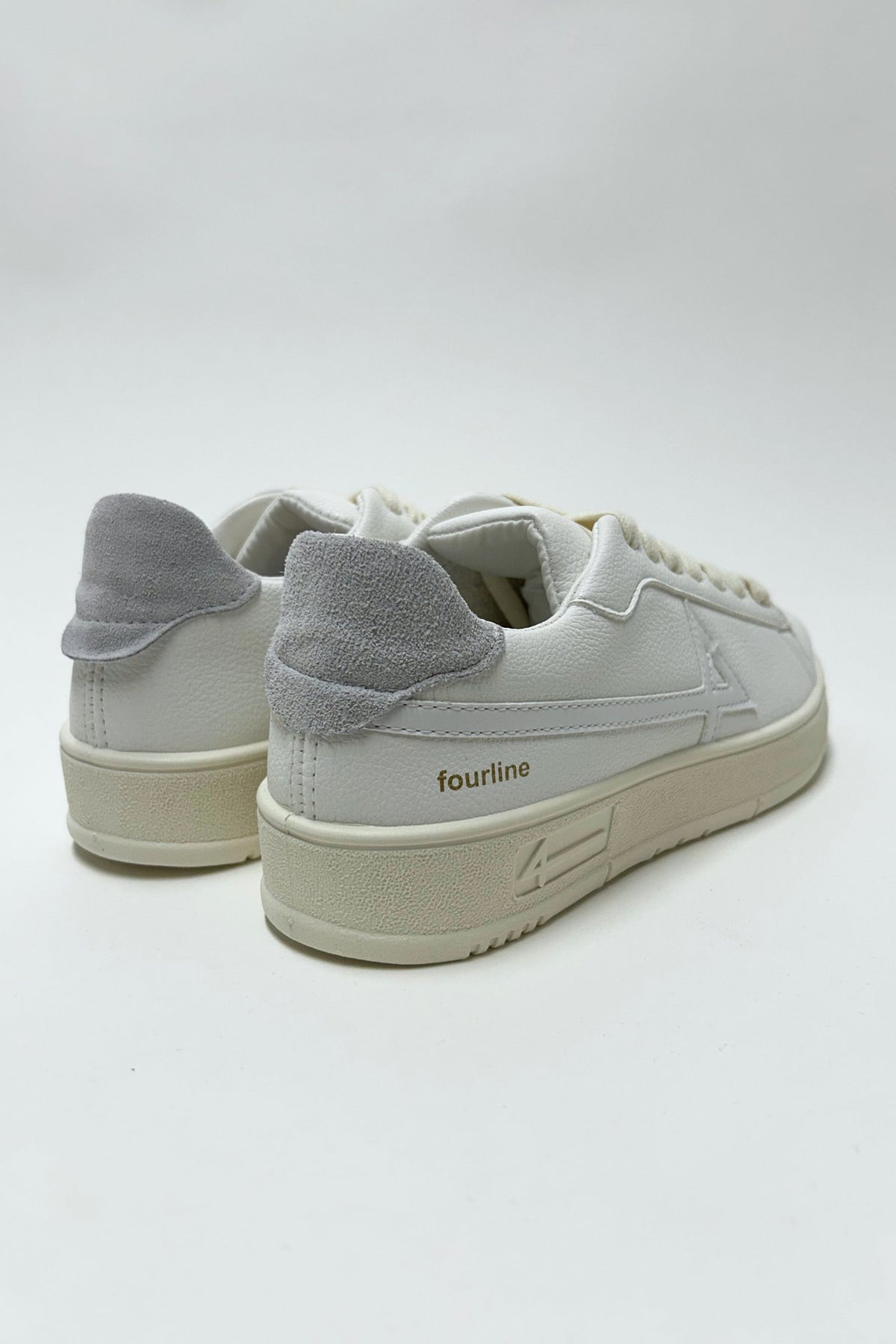 4 Fourline Sneakers Basket Bassa Bianco Donna - 3