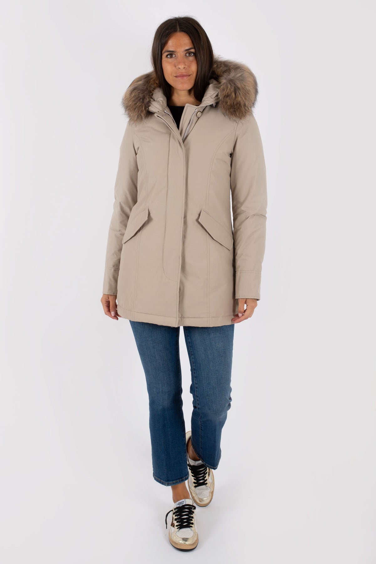 Woolrich Arctic Parka 2 Pockets Gray Women - 1