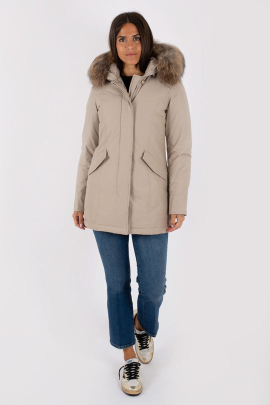 Woolrich Arctic Parka 2 Tasche Grigio Donna