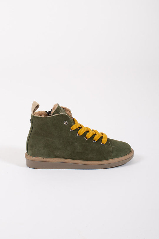 Panchic Ankle Boot Suede Green Child