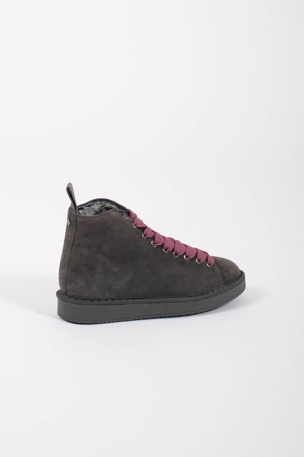 Panchic Ankle Boot Suede Faux Fur Marrone Donna - 3