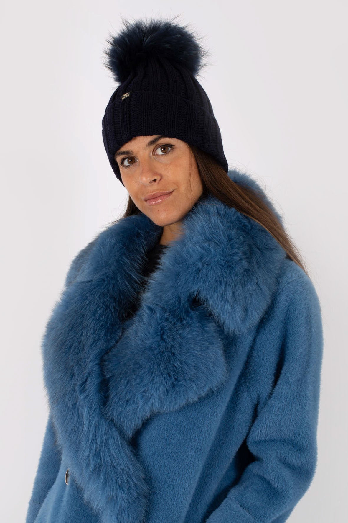 Regina Cuffia Coste Basic Fox Mur Blu Donna - 1