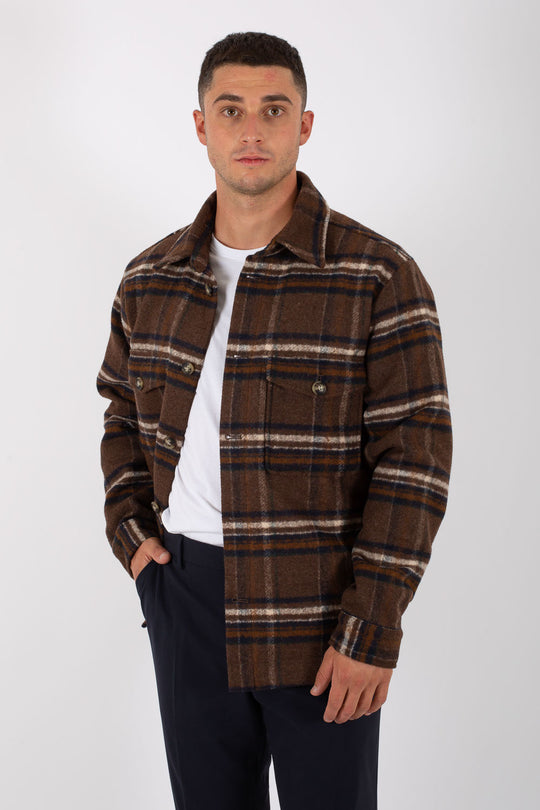 Selected Men's Noos Check Shirt Jacket