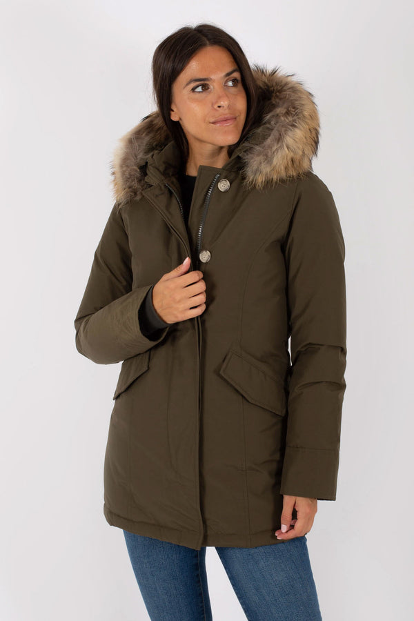 Woolrich Arctic Parka 2 Tasche Verde Donna - 1