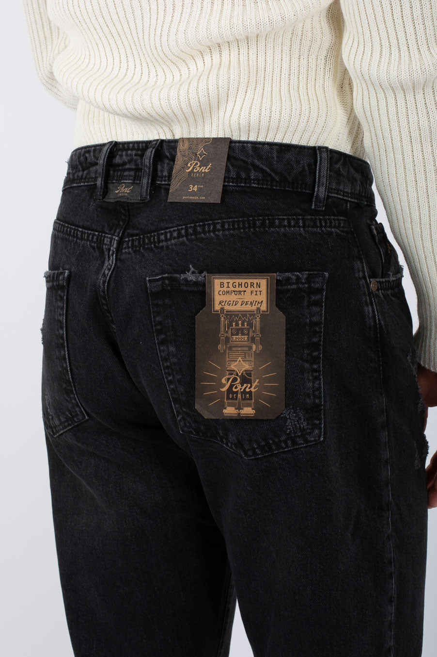 Pont Denim Denim Comfort Fit Uomo - 5