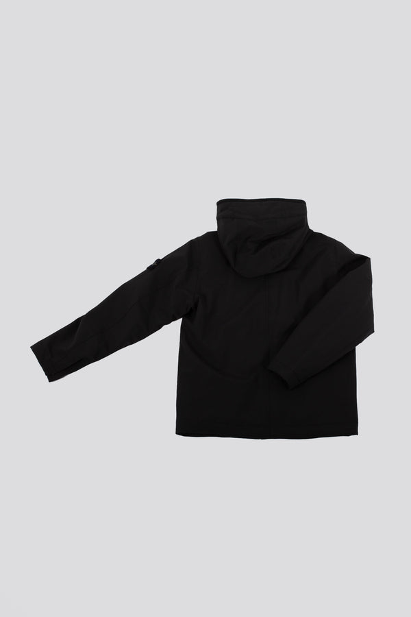 Stone Island Gubbotto Softshell C/cappuccio Nero Bambino - 3