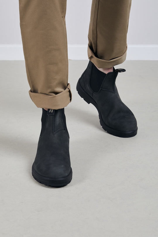 Blundstone Boot Rustic Black Leather Black Men