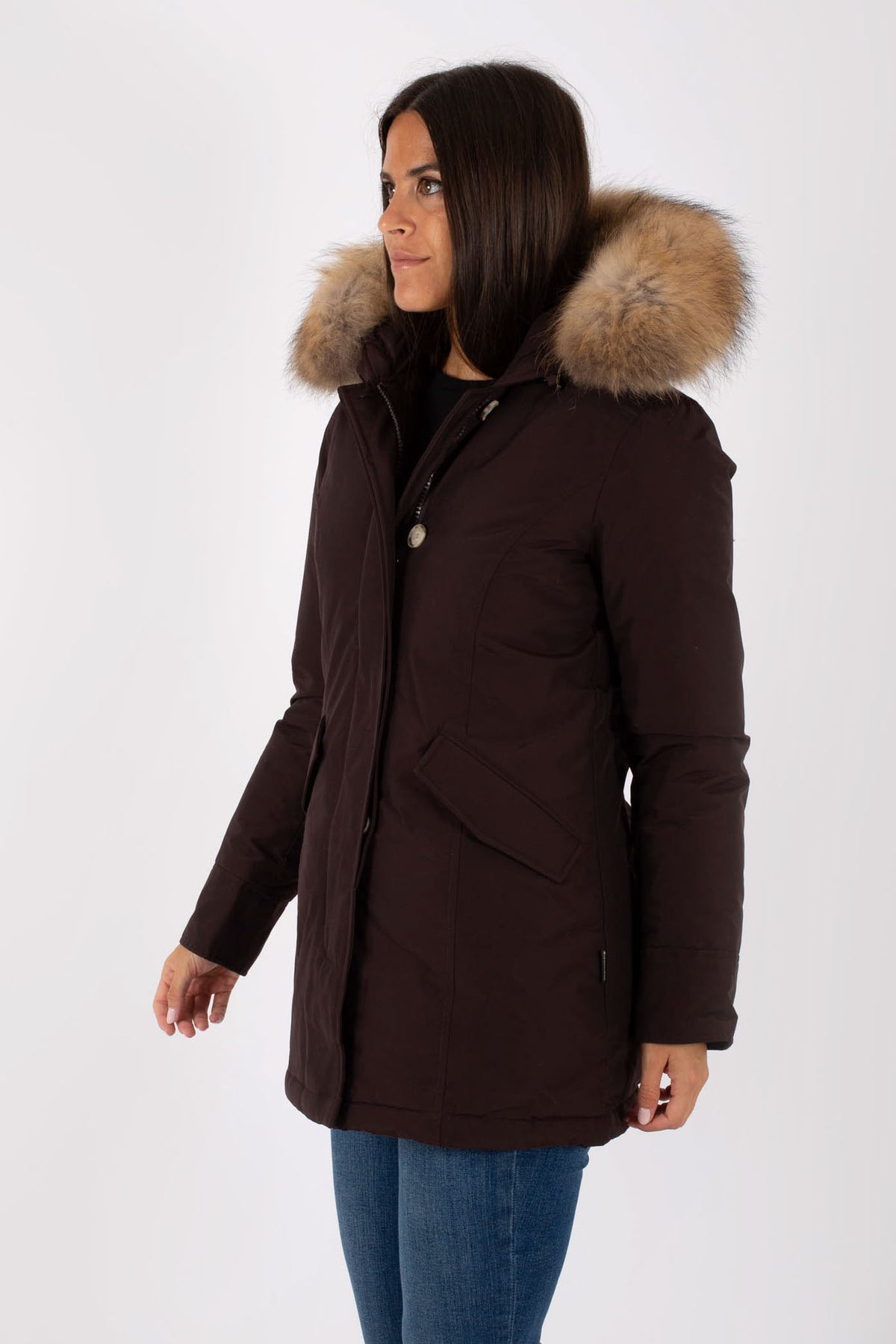 Woolrich Arctic Parka 2 Pockets Brown Women - 4