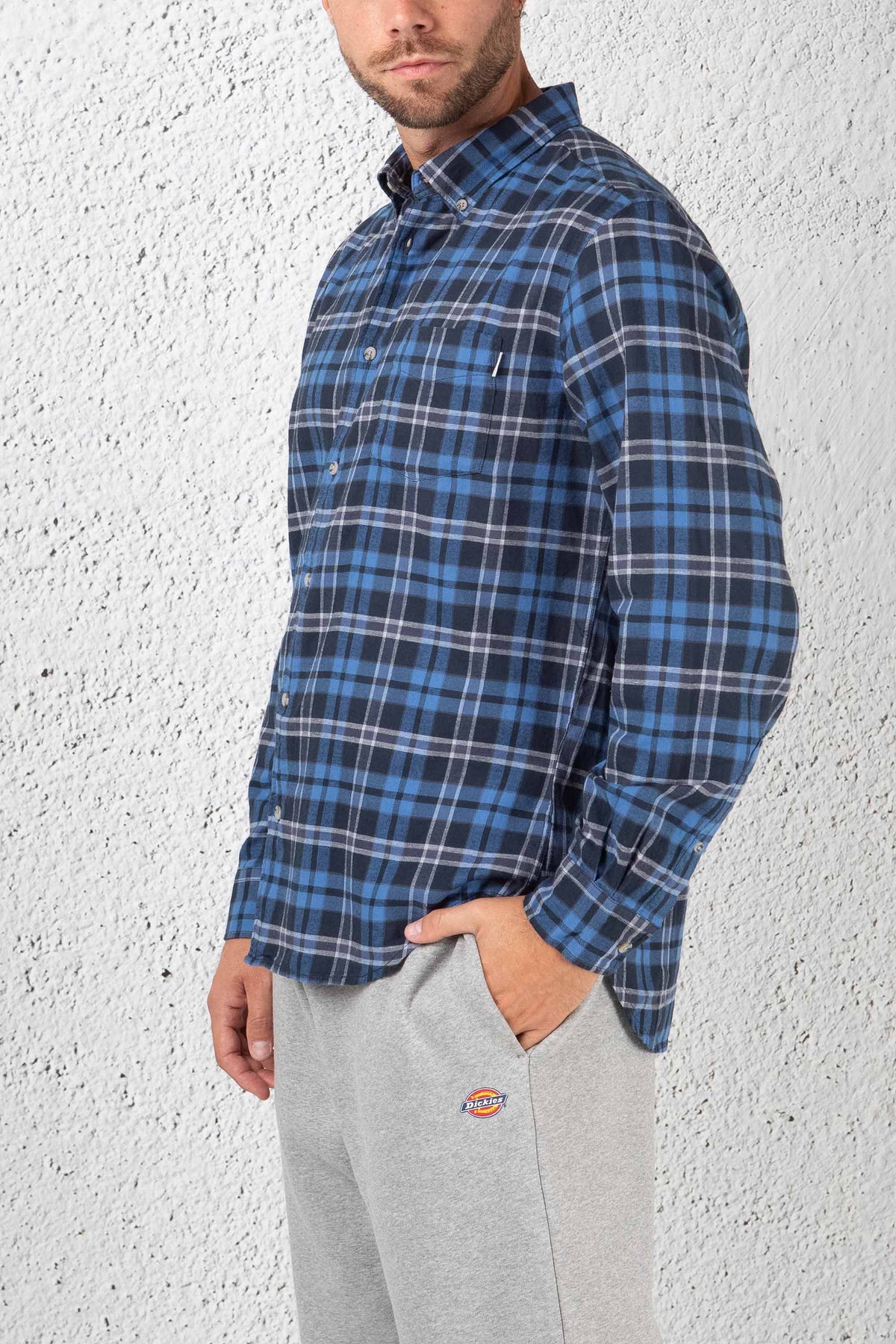 Woolrich Camicia Light Flannel Blu Uomo - 4