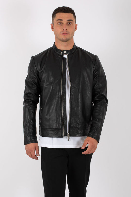 Selected Biker Leather Noos Black Men