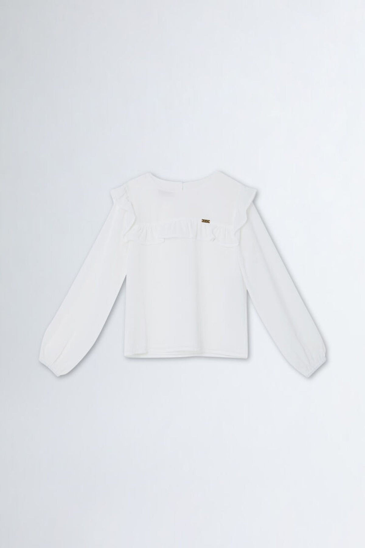 Liu Jo Tunica Crepe C/rouche Bianco Bambina - 1