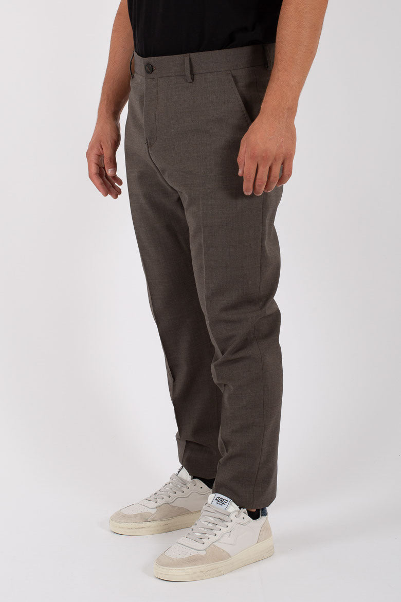 Selected Marzotto Noos Wool Trousers Brown Men - 3